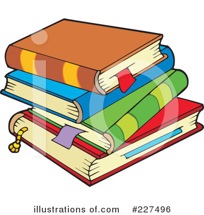 Royalty-Free (RF) Books Clipart Illustration by visekart - Stock Sample #227496