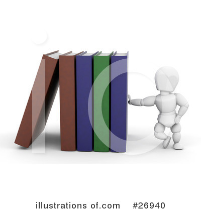 Books Clipart #26940 by KJ Pargeter