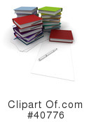 Books Clipart #40776 by Frank Boston