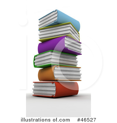 Royalty-Free (RF) Books Clipart Illustration by KJ Pargeter - Stock Sample #46527