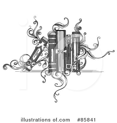 Royalty-Free (RF) Books Clipart Illustration by BNP Design Studio - Stock Sample #85841