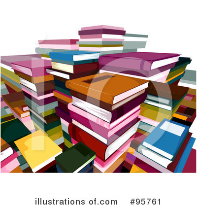 Royalty-Free (RF) Books Clipart Illustration by BNP Design Studio - Stock Sample #95761
