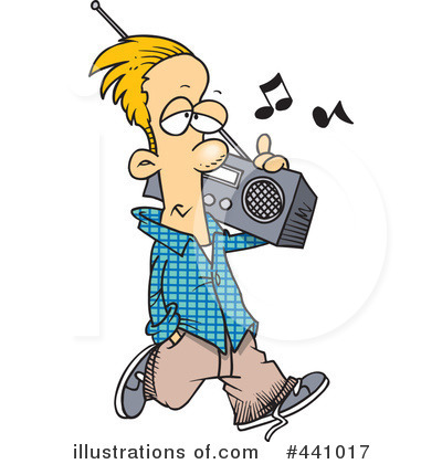 Royalty-Free (RF) Boom Box Clipart Illustration by toonaday - Stock Sample #441017