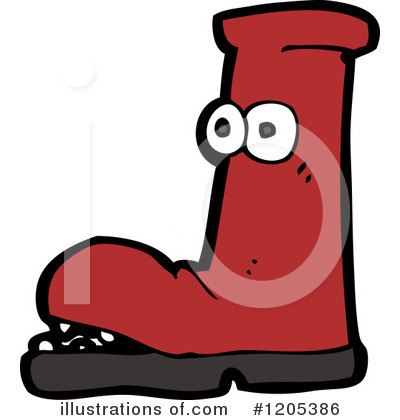Royalty-Free (RF) Boot Clipart Illustration by lineartestpilot - Stock Sample #1205386