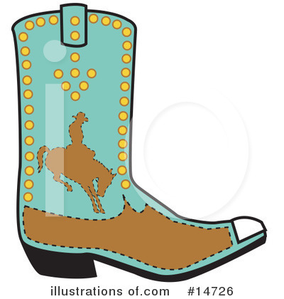 Cowboy Boot Clipart #14726 by Andy Nortnik