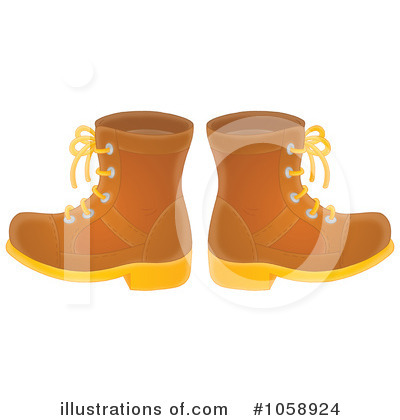 Boots Clipart #1058924 by Alex Bannykh