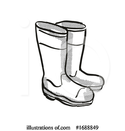 Royalty-Free (RF) Boots Clipart Illustration by patrimonio - Stock Sample #1688849