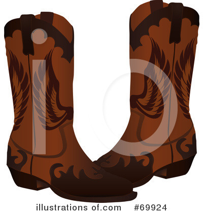 Royalty-Free (RF) Boots Clipart Illustration by elaineitalia - Stock Sample #69924