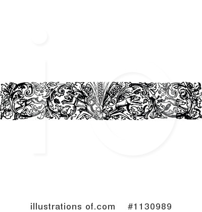 Royalty-Free (RF) Border Clipart Illustration by Prawny Vintage - Stock Sample #1130989