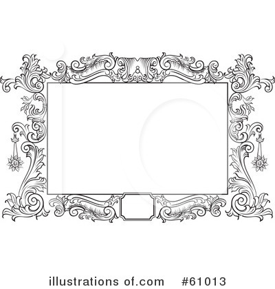 Royalty-Free (RF) Border Clipart Illustration by pauloribau - Stock Sample #61013