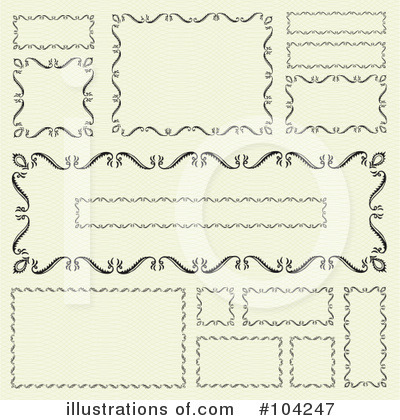 Royalty-Free (RF) Borders Clipart Illustration by BestVector - Stock Sample #104247