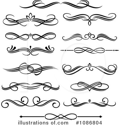 Royalty-Free (RF) Borders Clipart Illustration by Vector Tradition SM - Stock Sample #1086804
