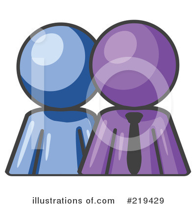 Purple Mascot Clipart #219429 by Leo Blanchette