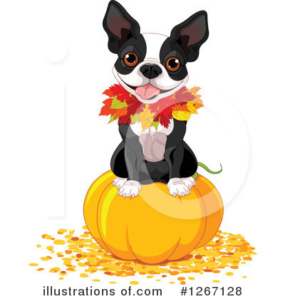 Royalty-Free (RF) Boston Terrier Clipart Illustration by Pushkin - Stock Sample #1267128