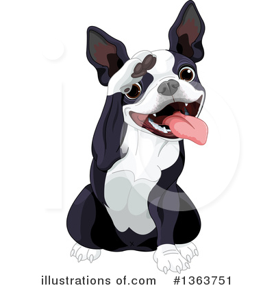 Boston Terrier Clipart #1363751 by Pushkin