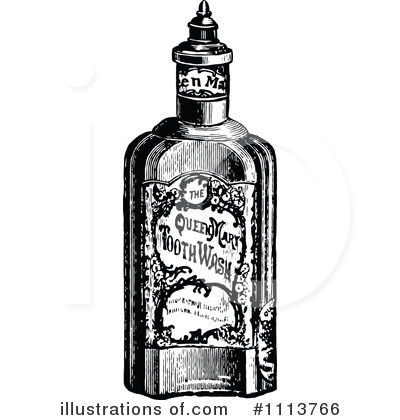 Royalty-Free (RF) Bottle Clipart Illustration by Prawny Vintage - Stock Sample #1113766