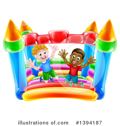 Bouncy House Clipart #1394187 by AtStockIllustration