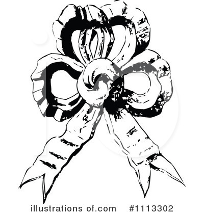 Royalty-Free (RF) Bow Clipart Illustration by Prawny Vintage - Stock Sample #1113302