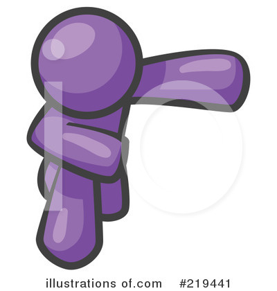 Purple Mascot Clipart #219441 by Leo Blanchette