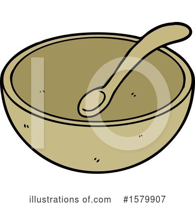 Royalty-Free (RF) Bowl Clipart Illustration by lineartestpilot - Stock Sample #1579907