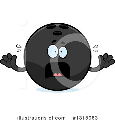 Royalty-Free (RF) Bowling Ball Character Clipart Illustration by Cory Thoman - Stock Sample #1315963