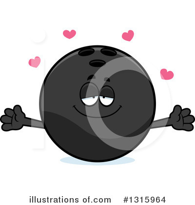 Royalty-Free (RF) Bowling Ball Character Clipart Illustration by Cory Thoman - Stock Sample #1315964