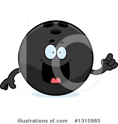 Royalty-Free (RF) Bowling Ball Character Clipart Illustration by Cory Thoman - Stock Sample #1315965