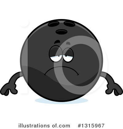 Royalty-Free (RF) Bowling Ball Character Clipart Illustration by Cory Thoman - Stock Sample #1315967