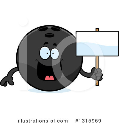 Royalty-Free (RF) Bowling Ball Character Clipart Illustration by Cory Thoman - Stock Sample #1315969
