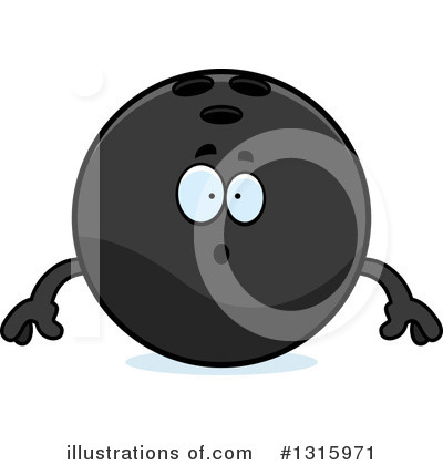 Royalty-Free (RF) Bowling Ball Character Clipart Illustration by Cory Thoman - Stock Sample #1315971
