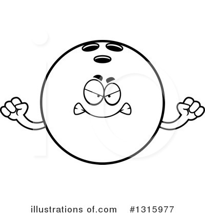 Bowling Ball Character Clipart #1315977 by Cory Thoman