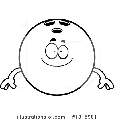 Bowling Ball Character Clipart #1315981 by Cory Thoman