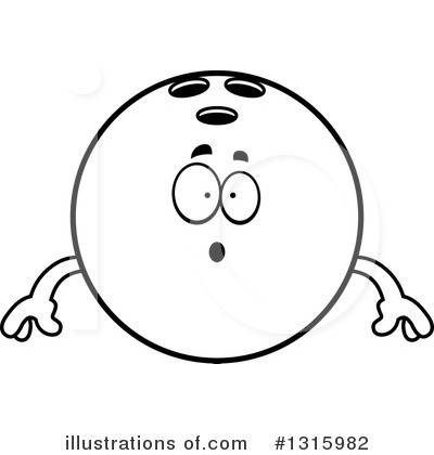 Bowling Ball Character Clipart #1315982 by Cory Thoman