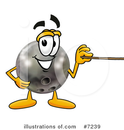Royalty-Free (RF) Bowling Ball Clipart Illustration by Mascot Junction - Stock Sample #7239