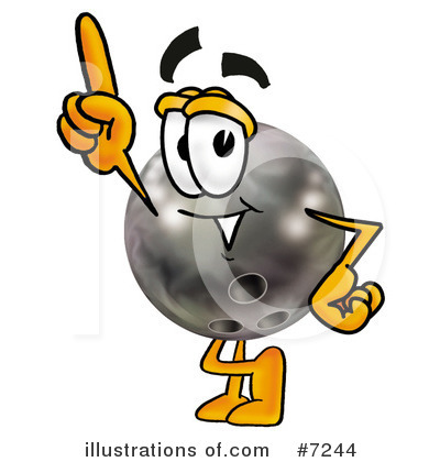 Royalty-Free (RF) Bowling Ball Clipart Illustration by Mascot Junction - Stock Sample #7244