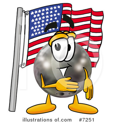Royalty-Free (RF) Bowling Ball Clipart Illustration by Mascot Junction - Stock Sample #7251