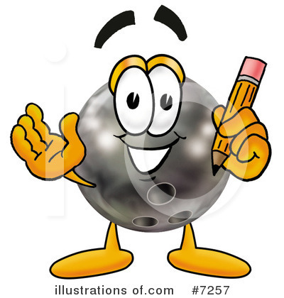 Bowling Ball Character Clipart #7257 by Toons4Biz