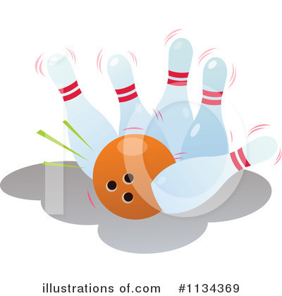 Royalty-Free (RF) Bowling Clipart Illustration by YUHAIZAN YUNUS - Stock Sample #1134369