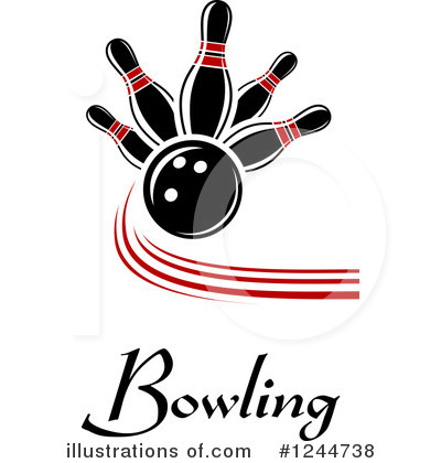 Royalty-Free (RF) Bowling Clipart Illustration by Vector Tradition SM - Stock Sample #1244738