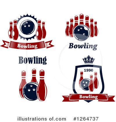Royalty-Free (RF) Bowling Clipart Illustration by Vector Tradition SM - Stock Sample #1264737