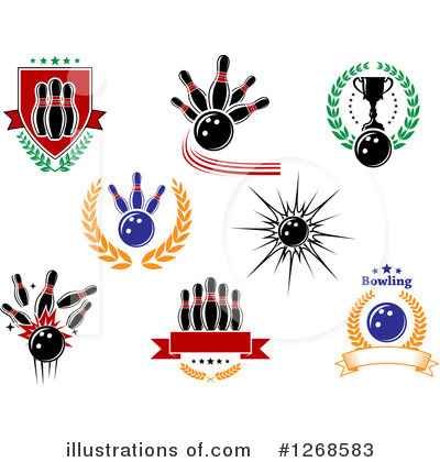 Royalty-Free (RF) Bowling Clipart Illustration by Vector Tradition SM - Stock Sample #1268583