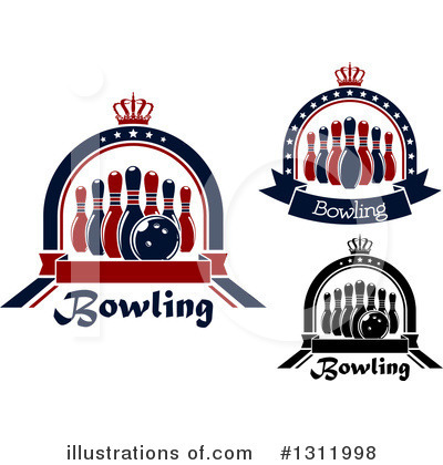 Royalty-Free (RF) Bowling Clipart Illustration by Vector Tradition SM - Stock Sample #1311998