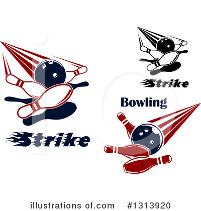 Royalty-Free (RF) Bowling Clipart Illustration by Vector Tradition SM - Stock Sample #1313920