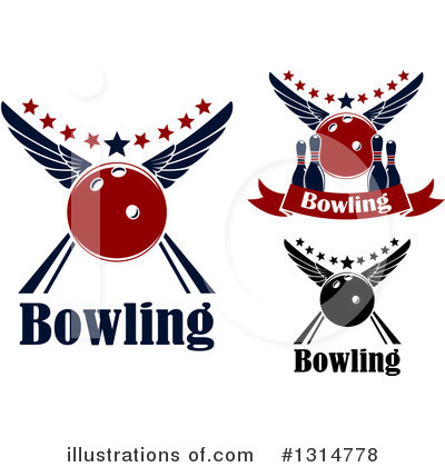 Royalty-Free (RF) Bowling Clipart Illustration by Vector Tradition SM - Stock Sample #1314778
