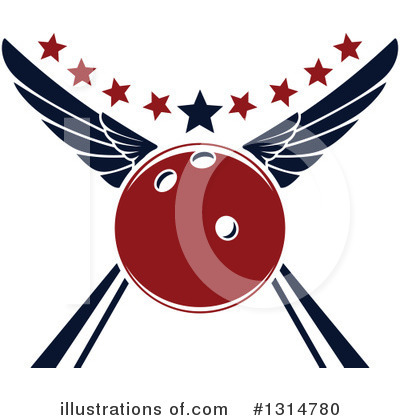 Bowling Clipart #1314780 by Vector Tradition SM