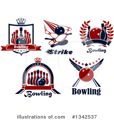 Royalty-Free (RF) Bowling Clipart Illustration by Vector Tradition SM - Stock Sample #1342537