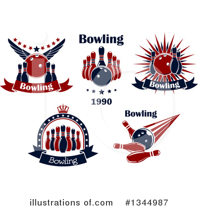 Royalty-Free (RF) Bowling Clipart Illustration by Vector Tradition SM - Stock Sample #1344987