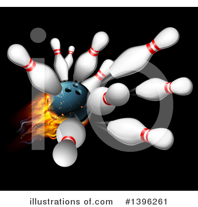 Bowling Clipart #1396261 by AtStockIllustration