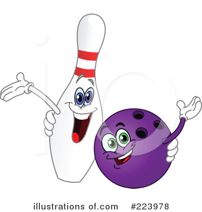 Royalty-Free (RF) Bowling Clipart Illustration by yayayoyo - Stock Sample #223978