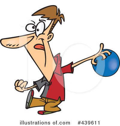 Bowling Clipart #439541 - Illustration by toonaday